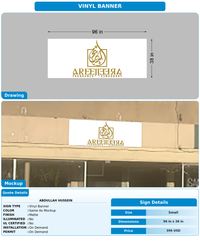 CUSTOM MOCKUP SIGN FOR Abdullah Hussein