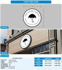CUSTOM MOCKUP SIGN FOR The Raines Group