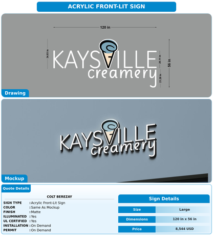 CUSTOM MOCKUP SIGN FOR Colt Berezay