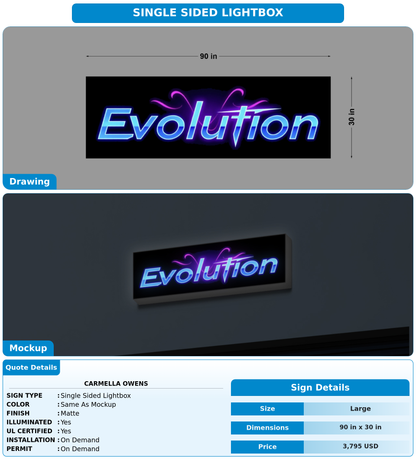 CUSTOM MOCKUP SIGN FOR Carmella Owens