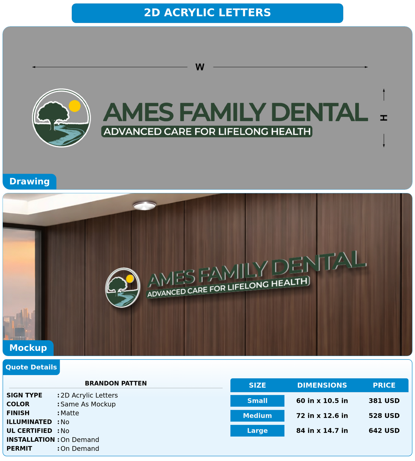CUSTOM MOCKUP SIGN FOR Brandon Patten