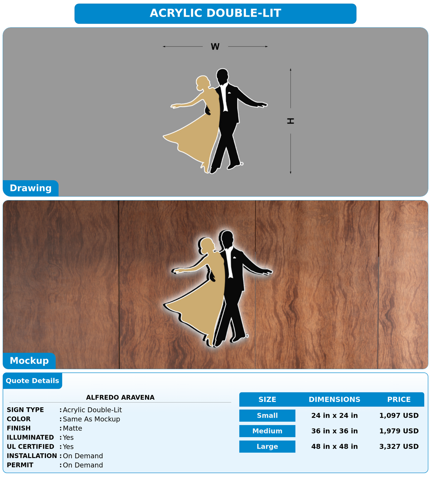 CUSTOM MOCKUP SIGN FOR Alfredo Aravena
