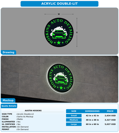 CUSTOM MOCKUP SIGN FOR Austin Hoskins