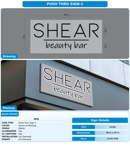 CUSTOM MOCKUP SIGN FOR Erin
