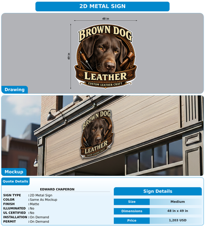 CUSTOM MOCKUP SIGN FOR Edward Chaperon