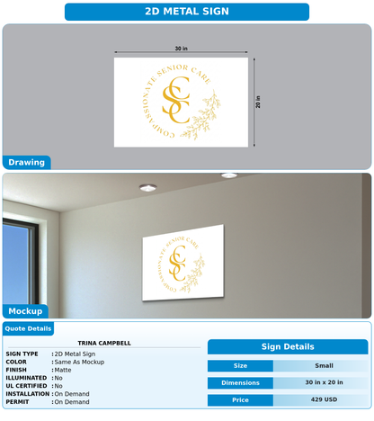 CUSTOM MOCKUP SIGN FOR Trina Campbell