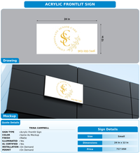 CUSTOM MOCKUP SIGN FOR Trina Campbell