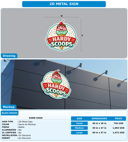 CUSTOM MOCKUP SIGN FOR Darbi Shaw