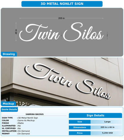 CUSTOM MOCKUP SIGN FOR Sabrina Backus