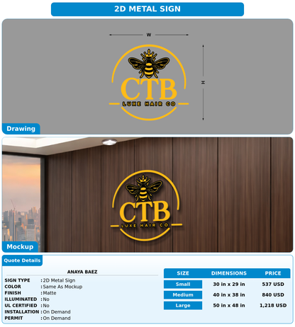 CUSTOM MOCKUP SIGN FOR Anaya Baez