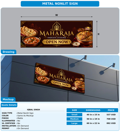 CUSTOM MOCKUP SIGN FOR Iqbal singh