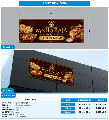 CUSTOM MOCKUP SIGN FOR Iqbal singh