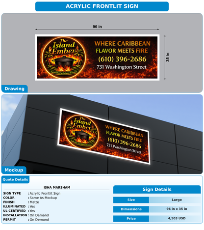 CUSTOM MOCKUP SIGN FOR Isha  Marsham