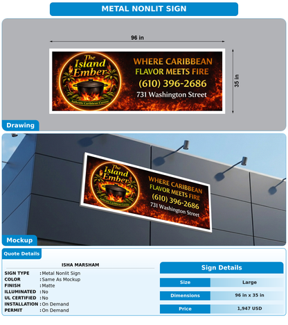 CUSTOM MOCKUP SIGN FOR Isha  Marsham