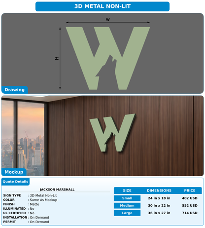 CUSTOM MOCKUP SIGN FOR Jackson Marshall