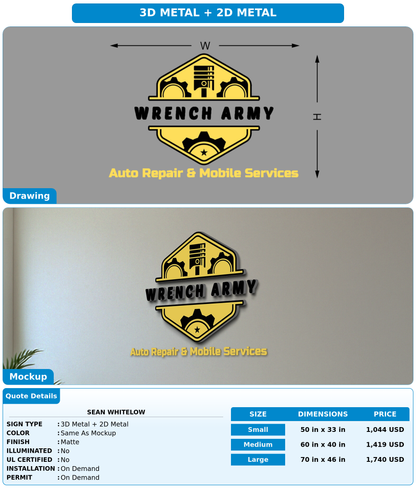 CUSTOM MOCKUP SIGN FOR Sean Whitelow