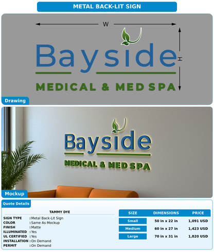 CUSTOM MOCKUP SIGN FOR Tammy Dye