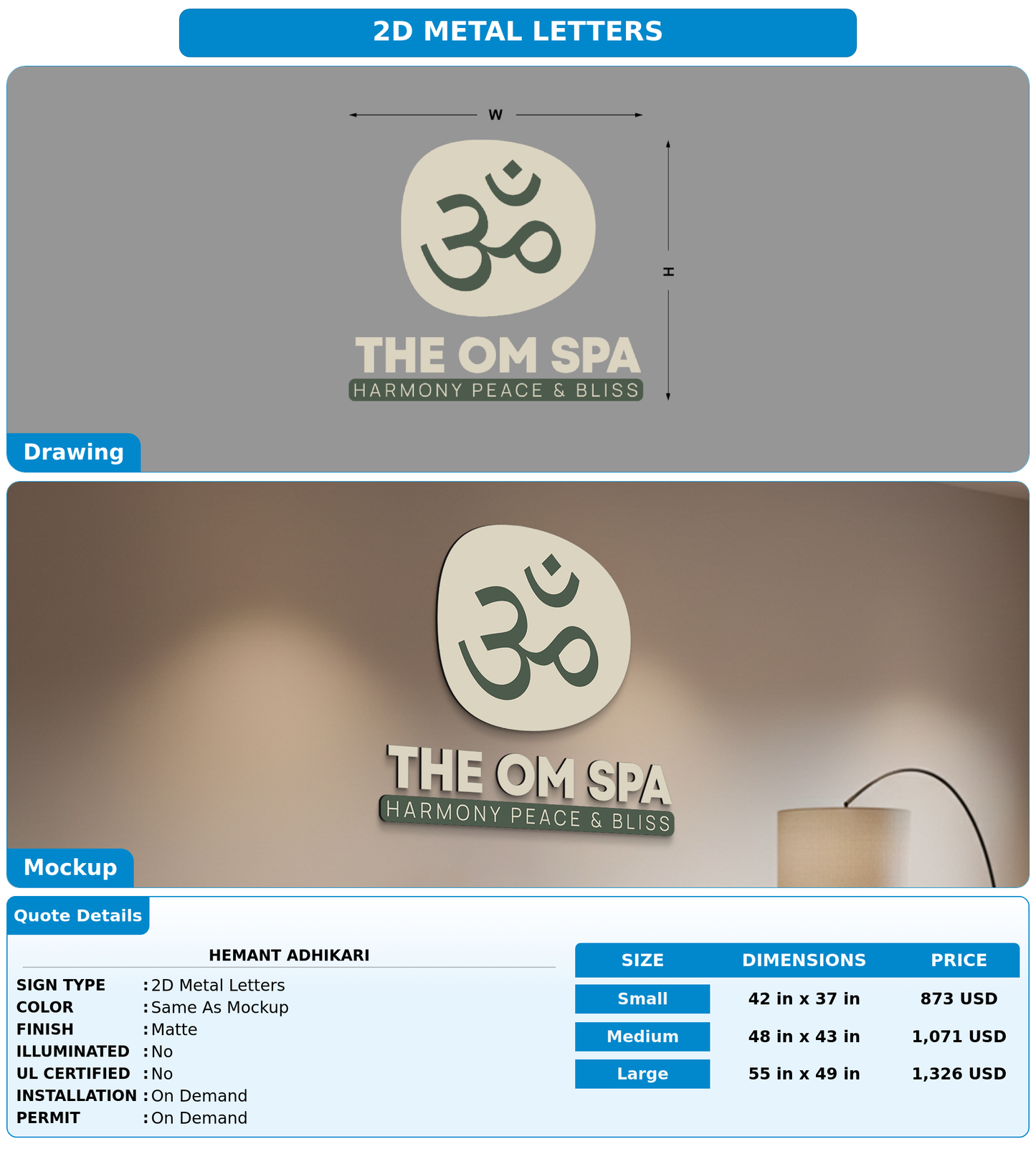 CUSTOM MOCKUP SIGN FOR Hemant Adhikari