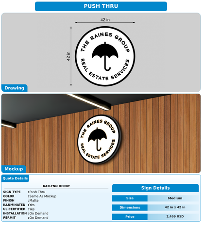 CUSTOM MOCKUP SIGN FOR Katlynn Henry
