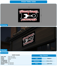 CUSTOM MOCKUP SIGN FOR ROBERT ROGERS