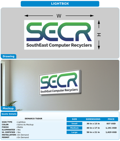 CUSTOM MOCKUP SIGN FOR DeMarco Tudor