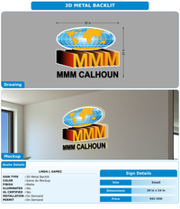 CUSTOM MOCKUP SIGN FOR LINDA L GAMEZ
