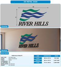 CUSTOM MOCKUP SIGN FOR River Hills Reality