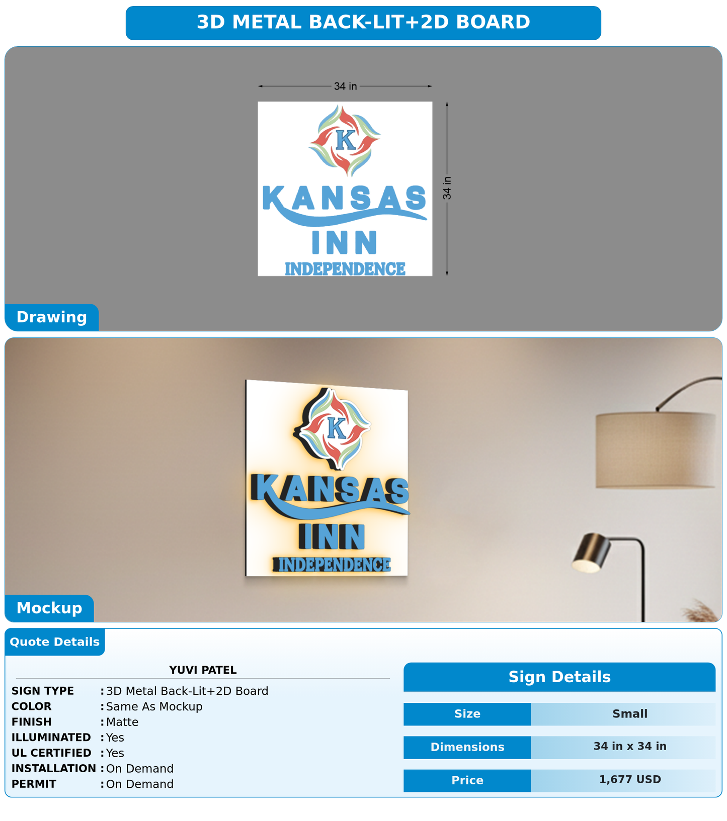 CUSTOM MOCKUP SIGN FOR Yuvi patel