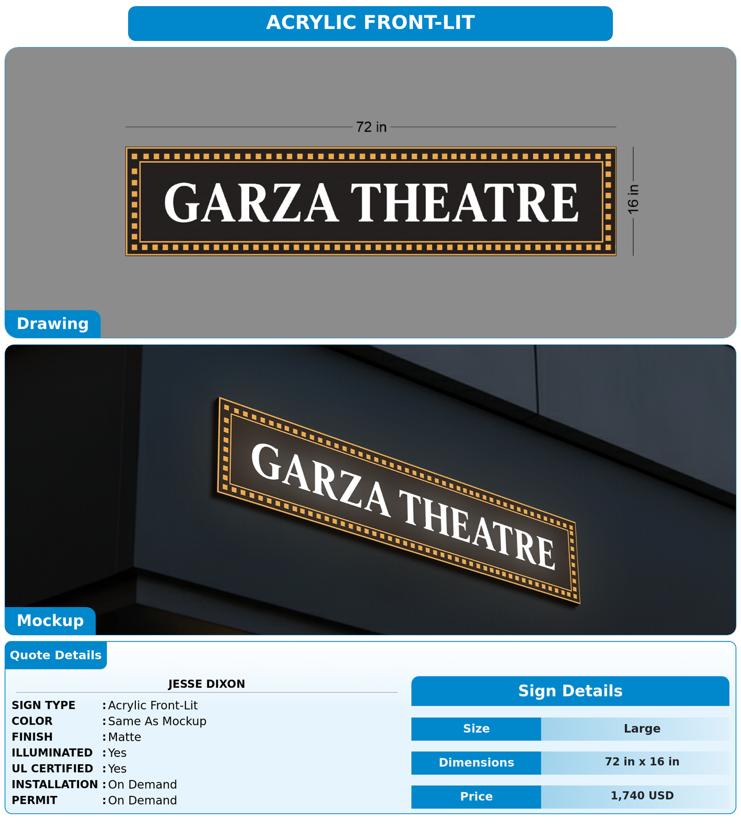 CUSTOM MOCKUP SIGN FOR Jesse Dixon