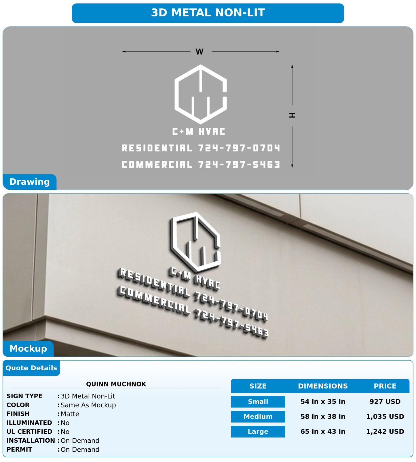 CUSTOM MOCKUP SIGN FOR Quinn Muchnok