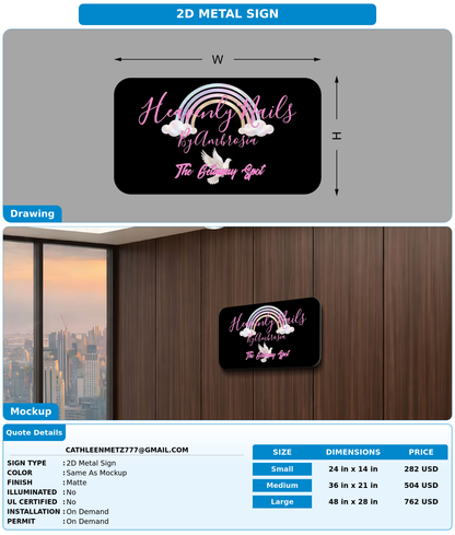 CUSTOM MOCKUP SIGN FOR cathleenmetz777@gmail.com
