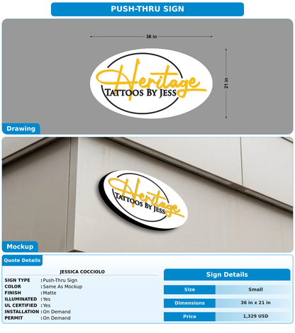CUSTOM MOCKUP SIGN FOR Jessica Cocciolo