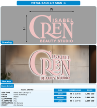 CUSTOM MOCKUP SIGN FOR Isabel Castro