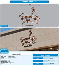 CUSTOM MOCKUP SIGN FOR Krystal Acuña
