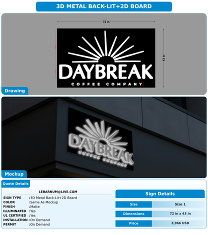 CUSTOM MOCKUP SIGN FOR Lebarnum@live.com