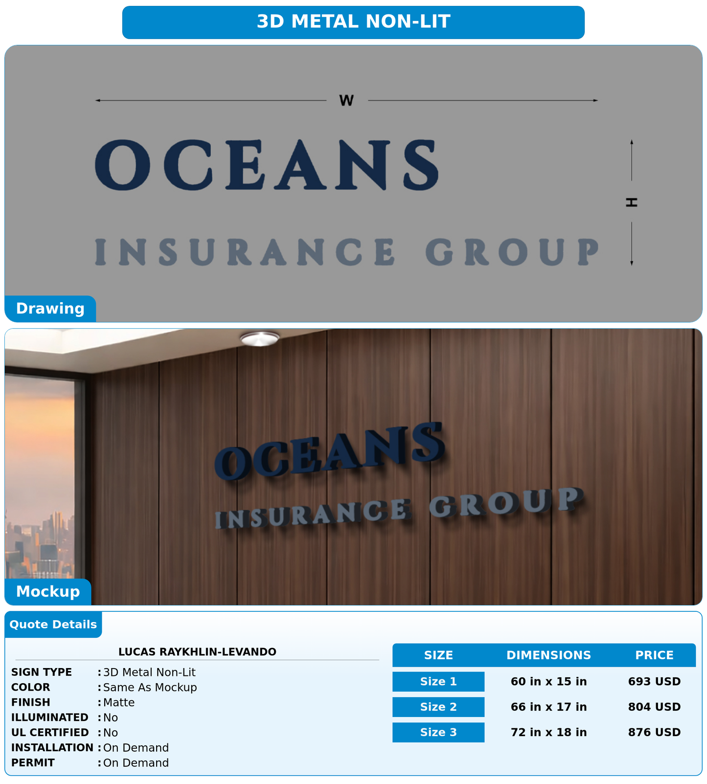 CUSTOM MOCKUP SIGN FOR Lucas Raykhlin-Levando