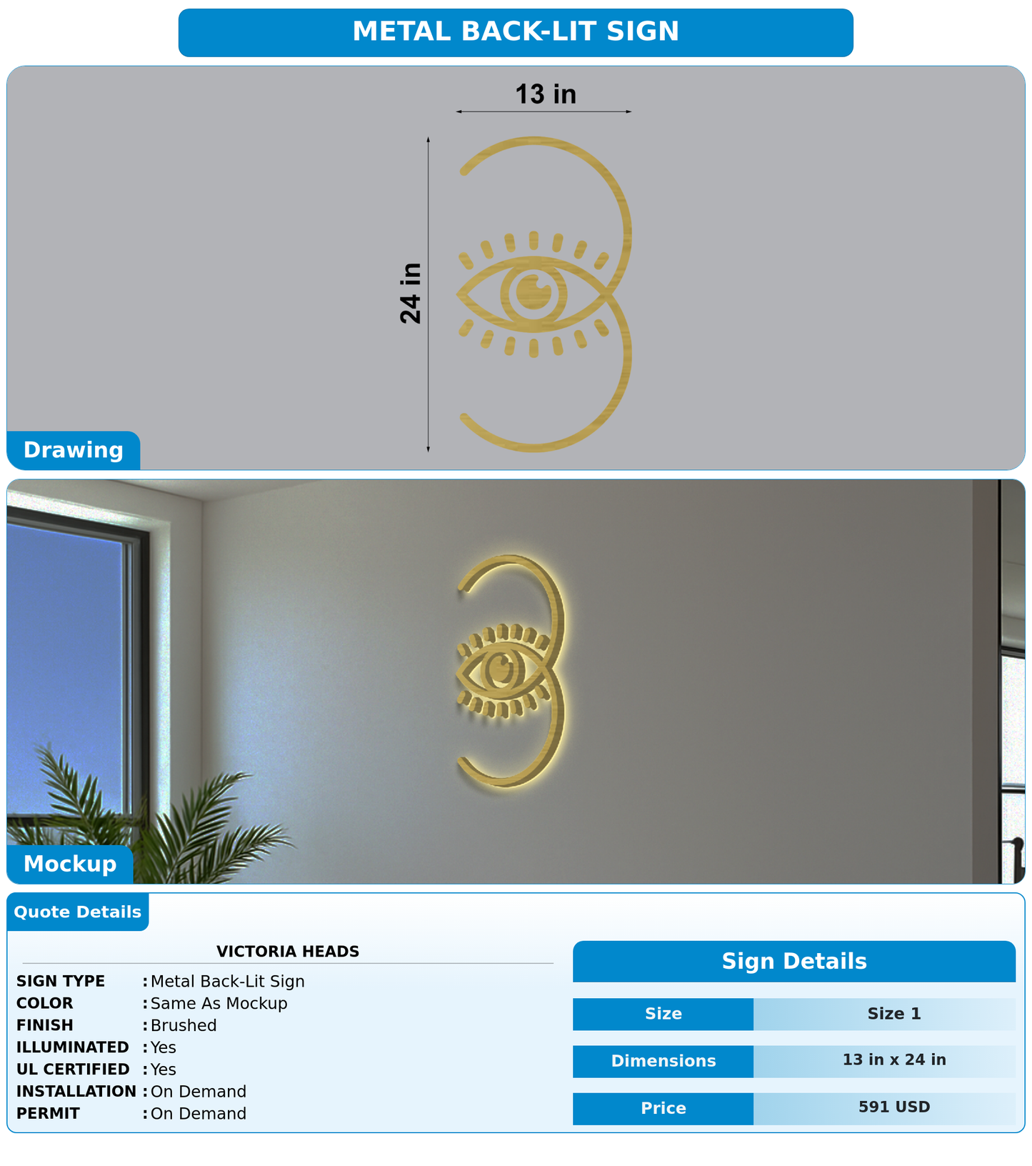 CUSTOM MOCKUP SIGN FOR Victoria Heads