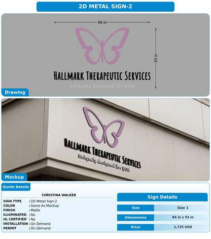 CUSTOM MOCKUP SIGN FOR Christina Walker