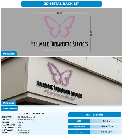 CUSTOM MOCKUP SIGN FOR Christina Walker