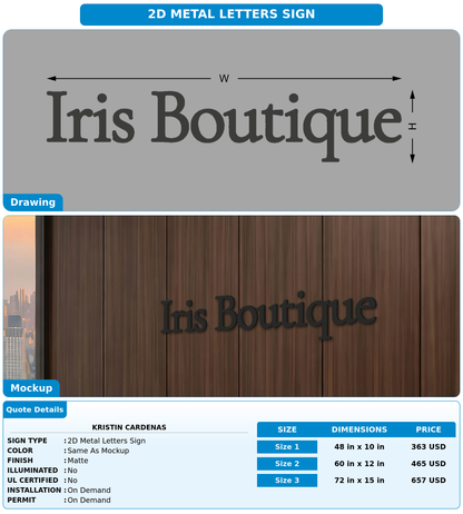 CUSTOM MOCKUP SIGN FOR Kristin cardenas