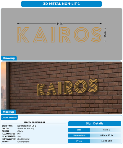 CUSTOM MOCKUP SIGN FOR Stacey Bringhurst