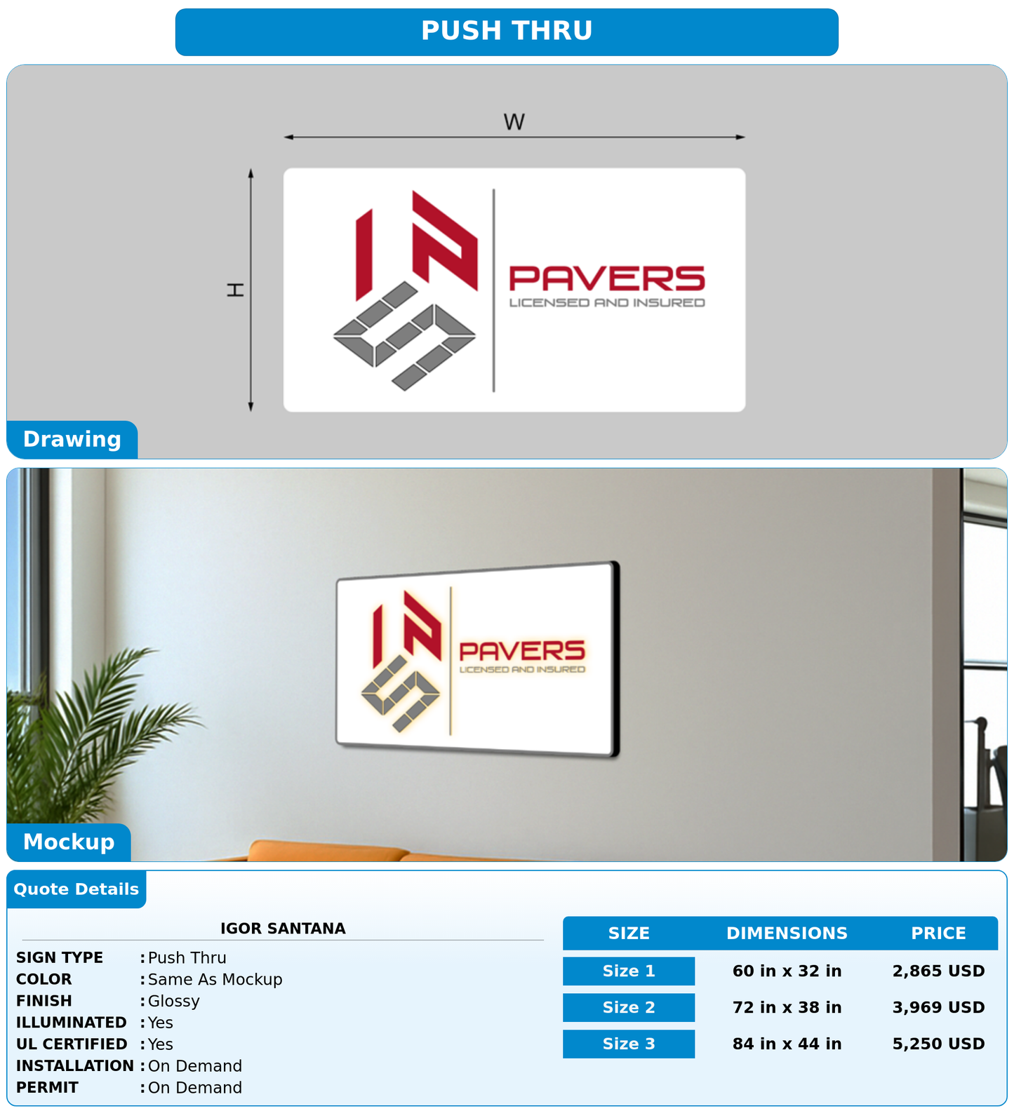 CUSTOM MOCKUP SIGN FOR Igor Santana