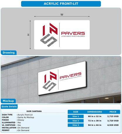 CUSTOM MOCKUP SIGN FOR Igor Santana