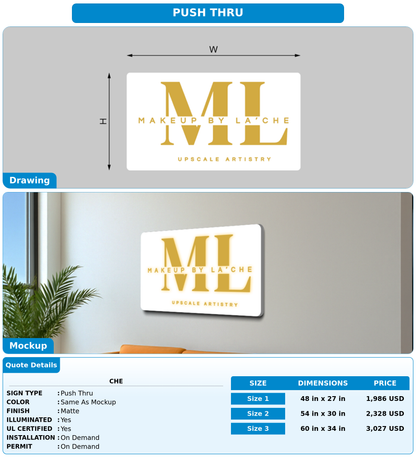 CUSTOM MOCKUP SIGN FOR Che