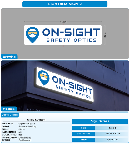 CUSTOM MOCKUP SIGN FOR Ginno Carreon