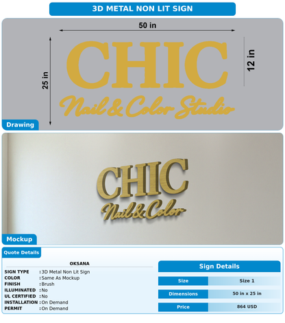 CUSTOM MOCKUP SIGN FOR Oksana