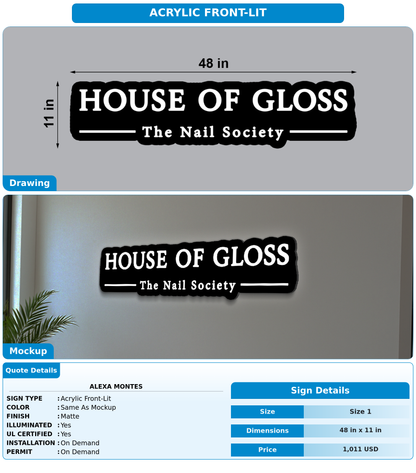 CUSTOM MOCKUP SIGN FOR Alexa Montes