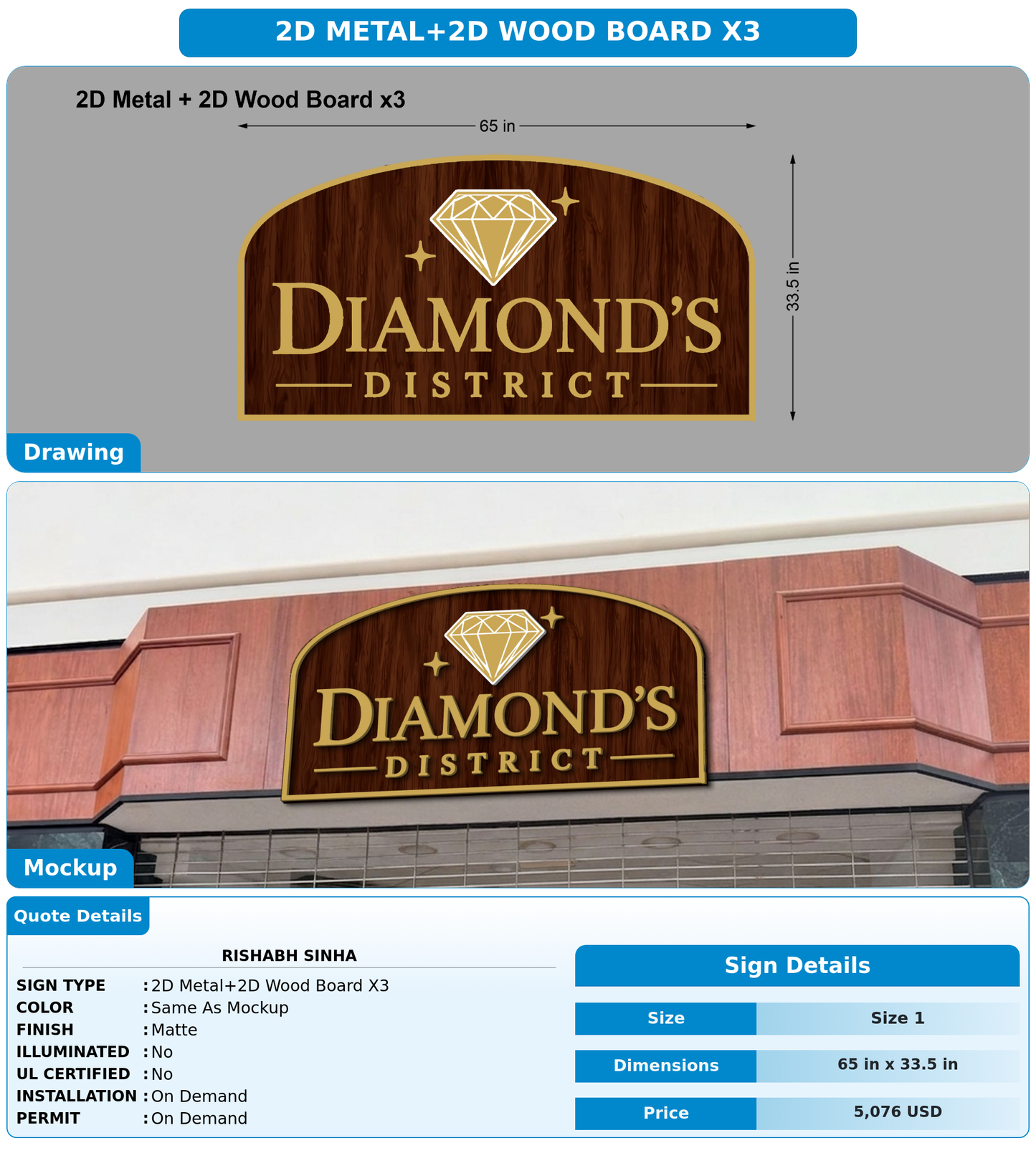 CUSTOM MOCKUP SIGN FOR Rishabh sinha