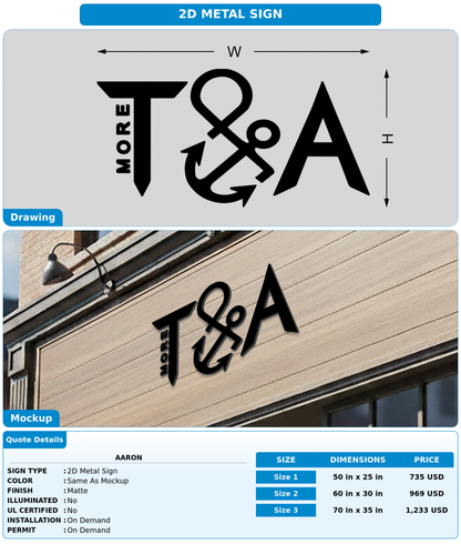 CUSTOM MOCKUP SIGN FOR Aaron