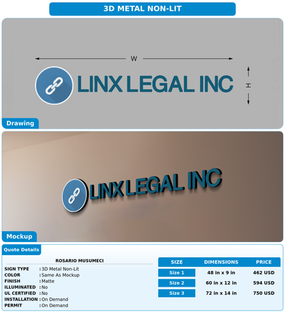 CUSTOM MOCKUP SIGN FOR Rosario Musumeci